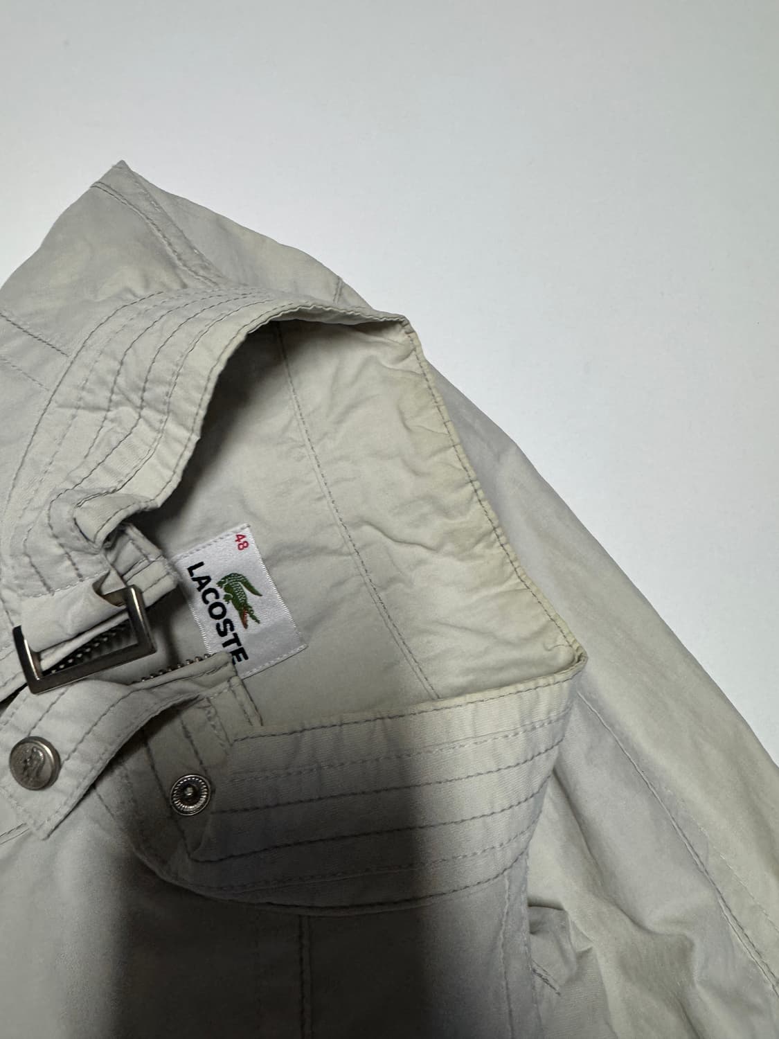 정품 라코스테 가벼운 블루종 봄버 자켓 M 상품이미지6