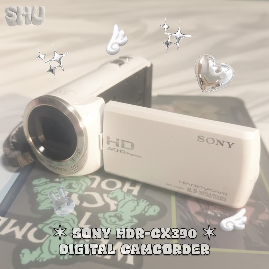 소니 SONY HDR-CX390 빈티지 캠코더 화이트 상품이미지1
