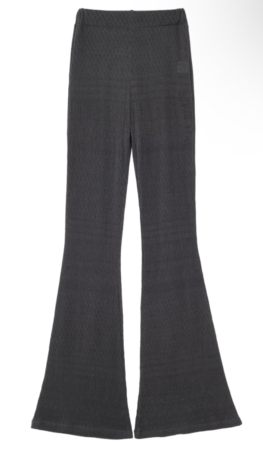 TENSEDANCE Eyelet boot-cut pants_charcoa 상품이미지3