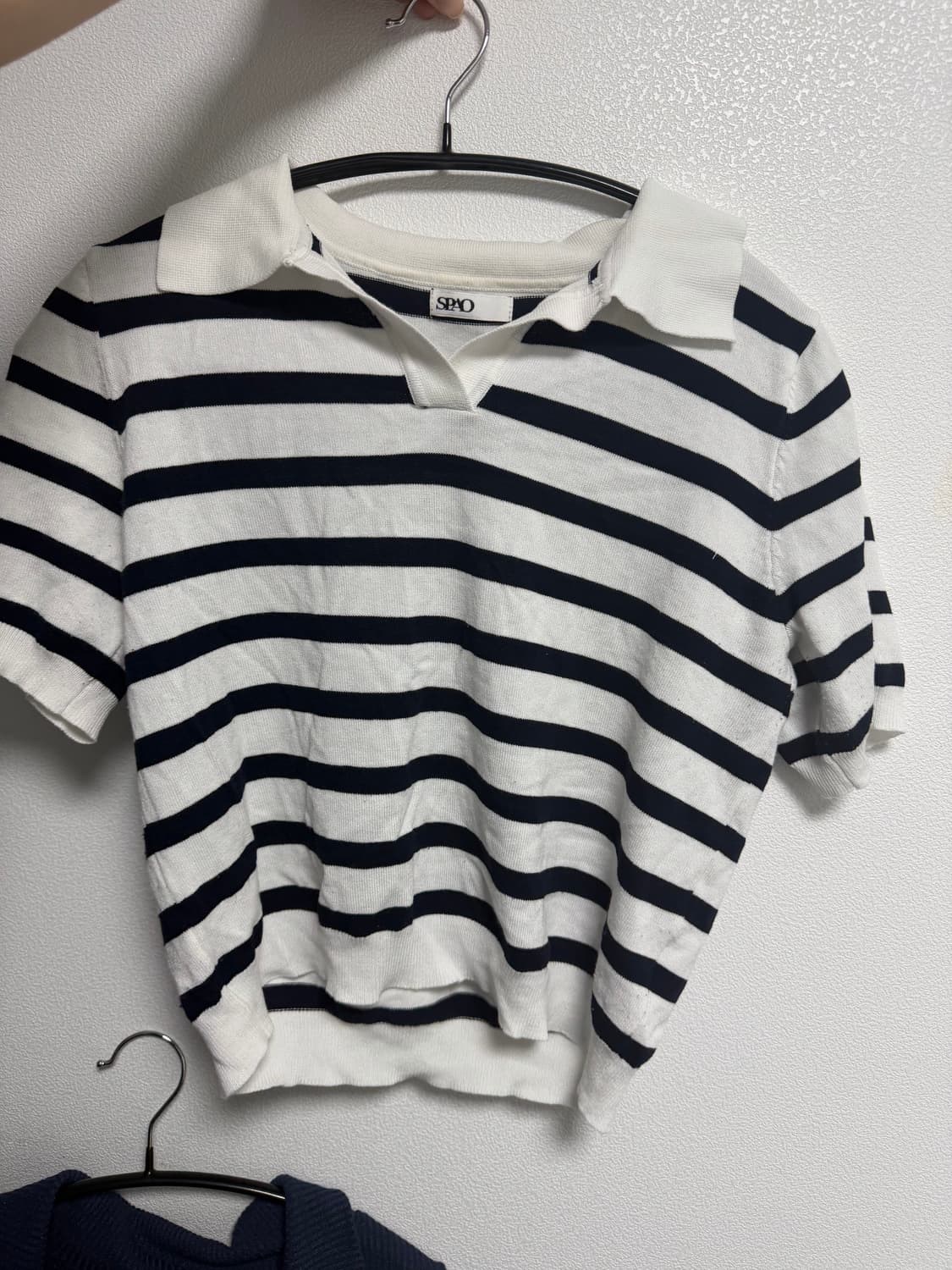 단가라 카라 반팔티 상품이미지1