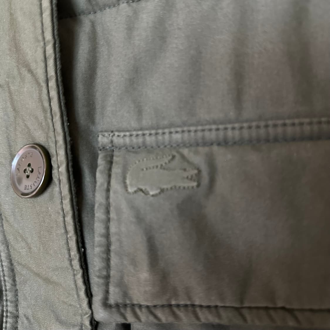 우먼90 라코스테 패딩 카키 상품이미지3