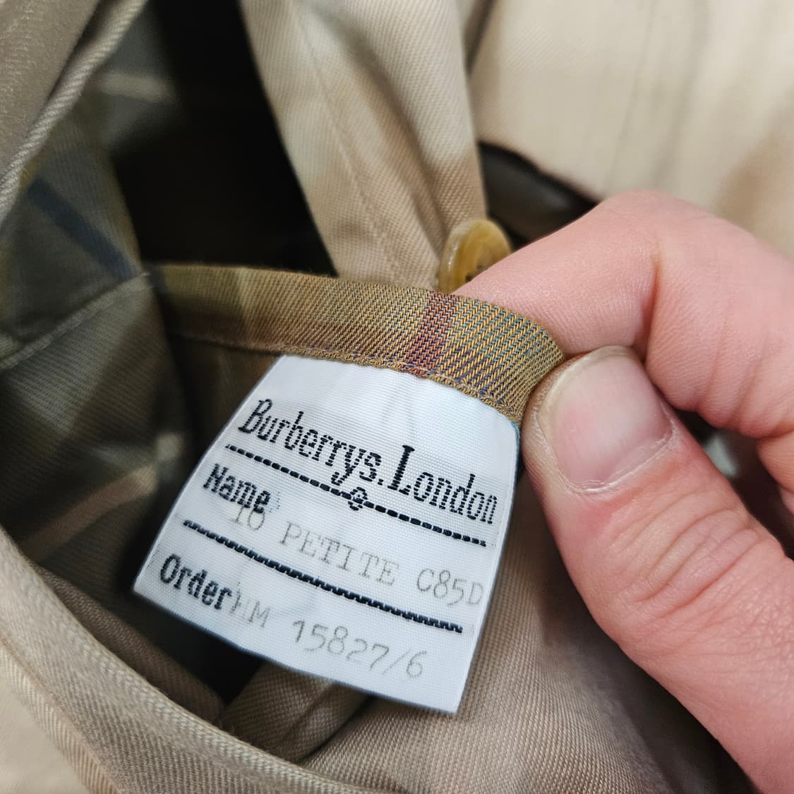 버버리(Burberry) 빈티지 오리지널 라글란 벨티드 트렌치코트 상품이미지6