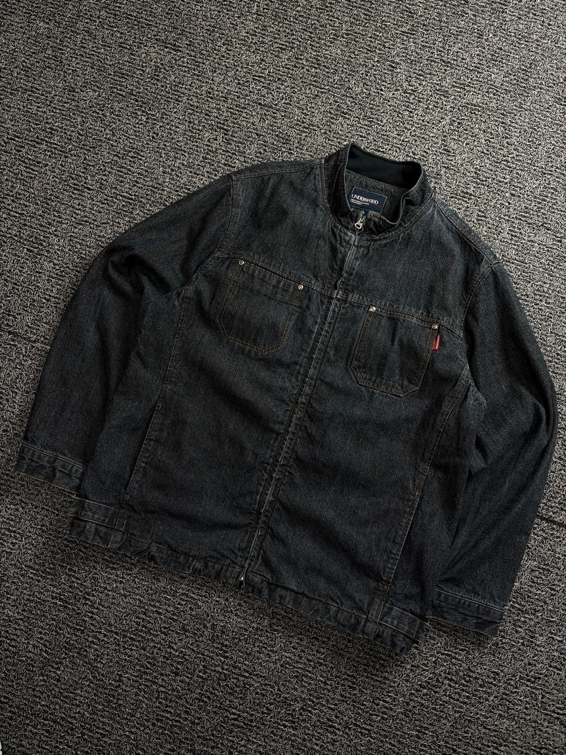 언더우드 오리지날 아메카지 데님 바이커 자켓 1563 상품이미지1