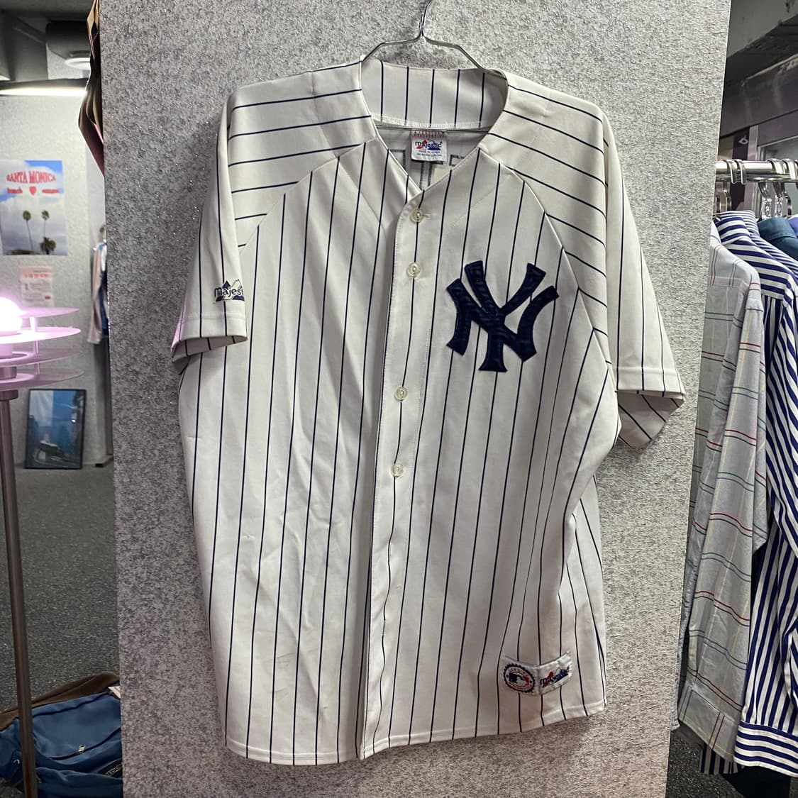 마제스틱 뉴욕양키스 스트라이프 JETER 야구져지 B4661 상품이미지2