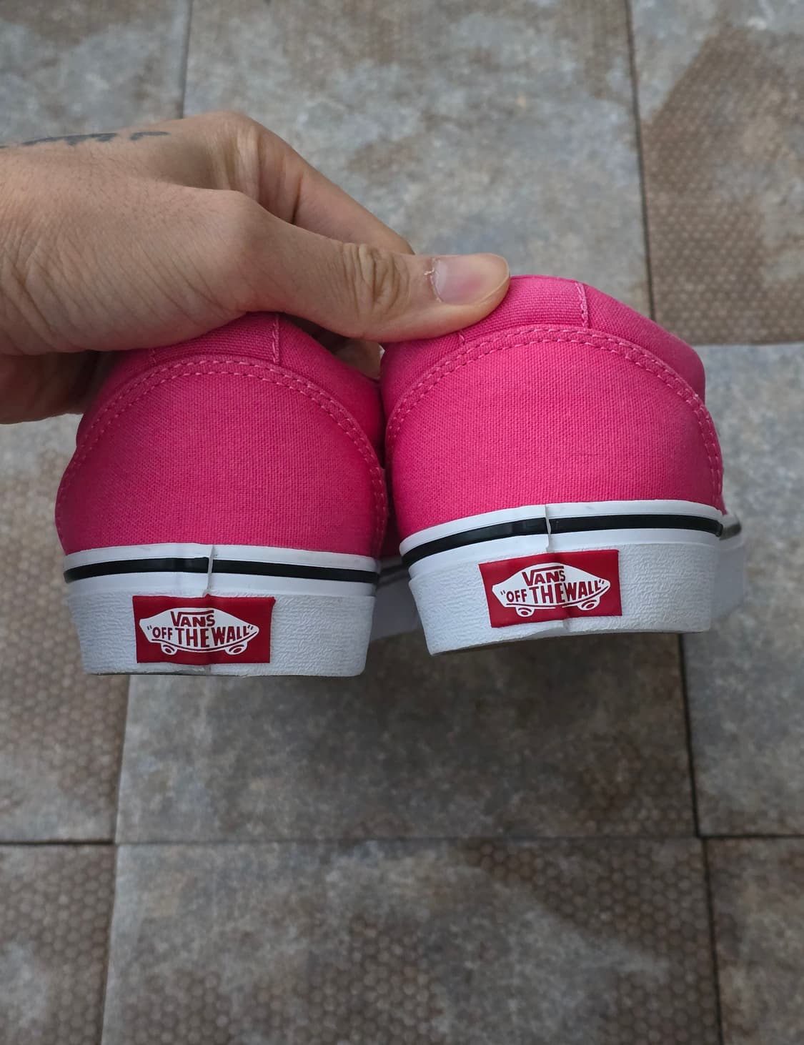 (240)반스 워드 캔버스 핑크  상품이미지7