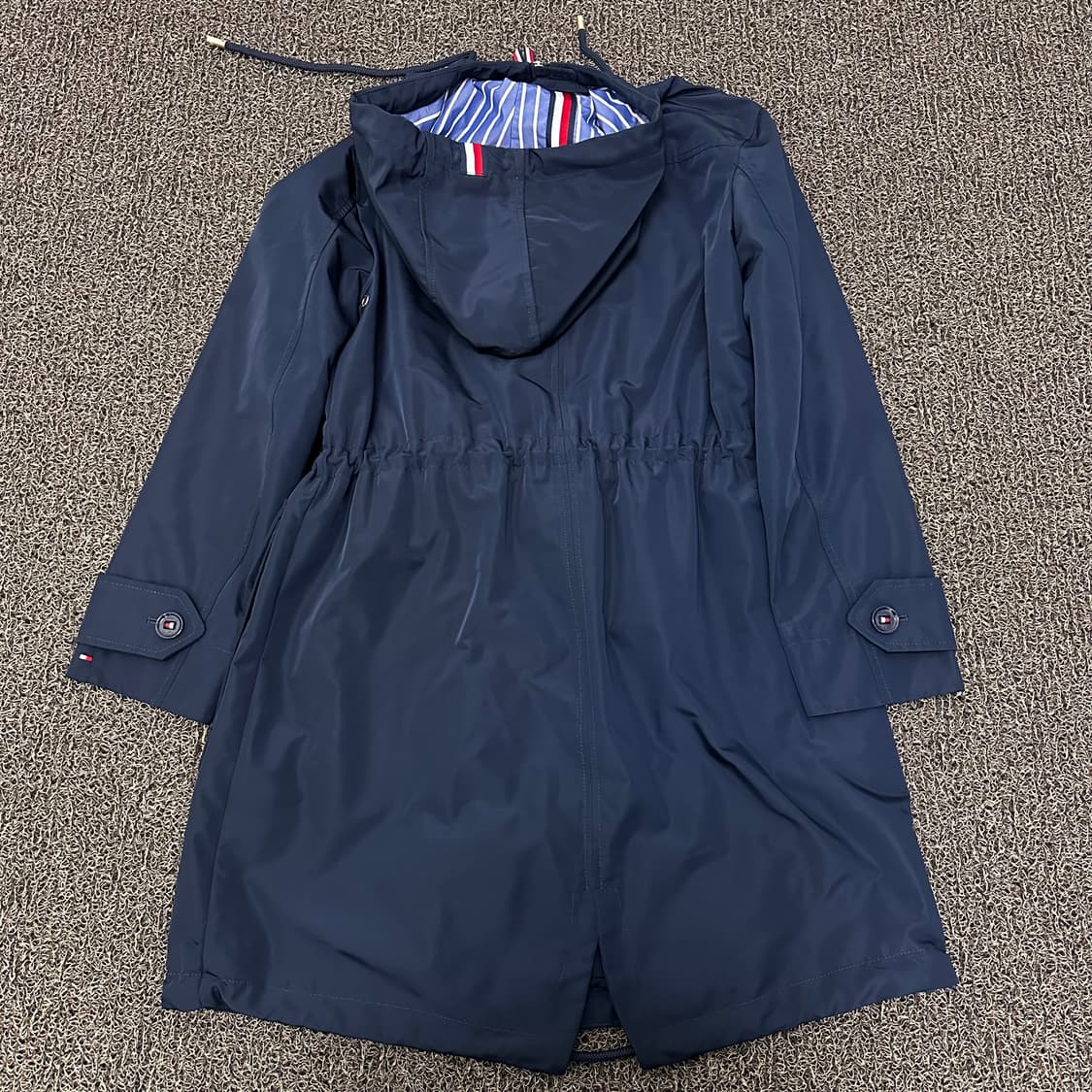 타미힐피거 여성 솔리드 롱 후드 자켓 M 상품이미지6