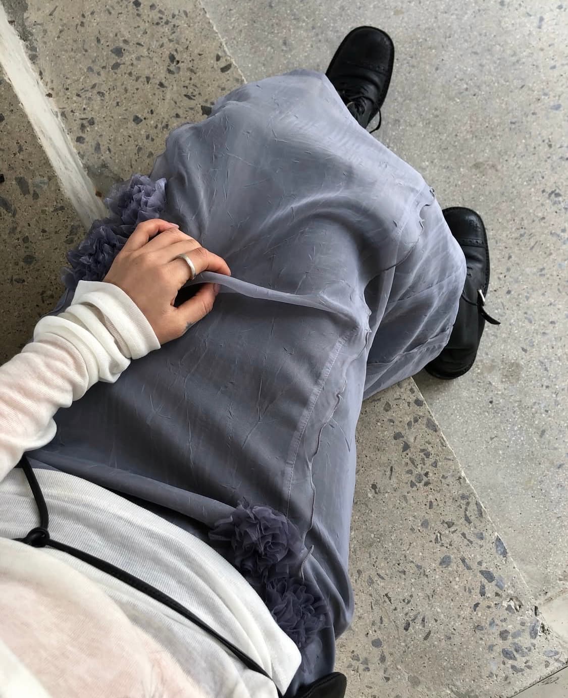 아키텍트 플라워 스커트-퍼플 상품이미지5