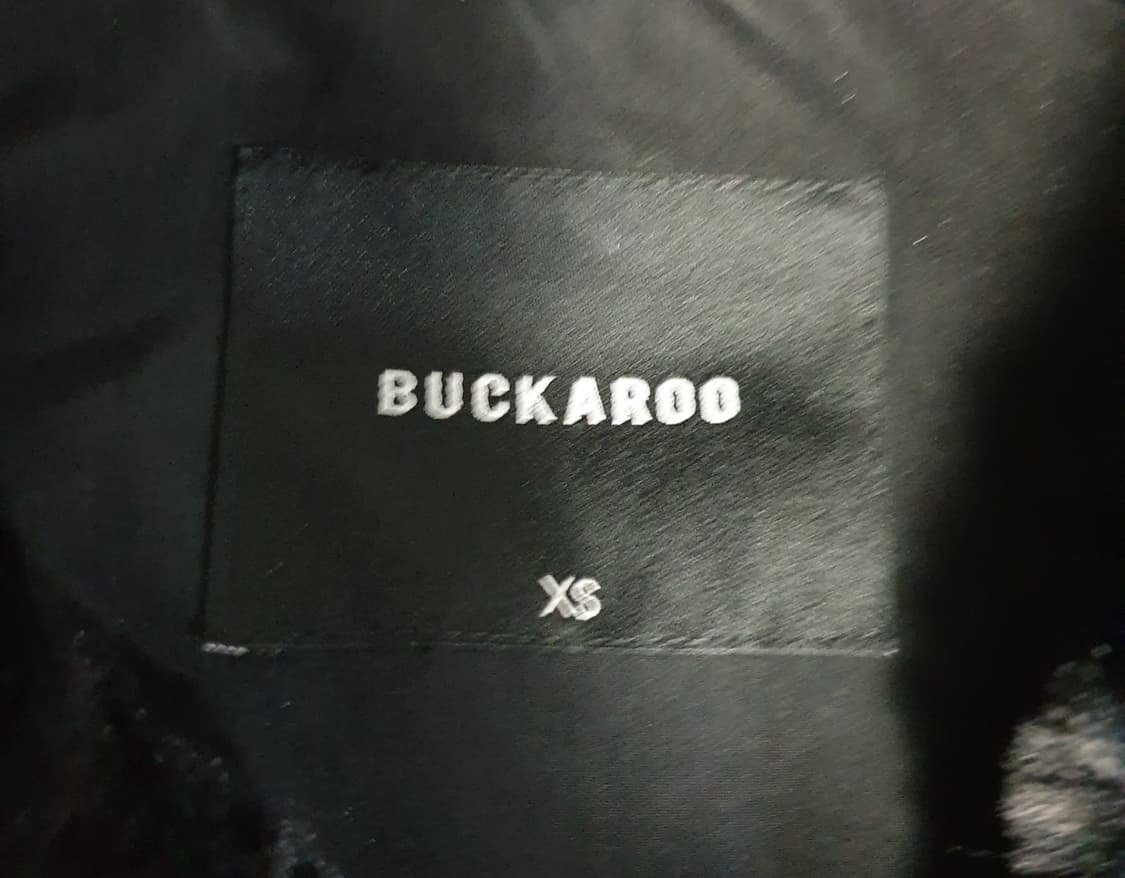 버커루 오버사이즈 퍼 카라 블루종 집업자켓 블랙 (XS) 상품이미지3