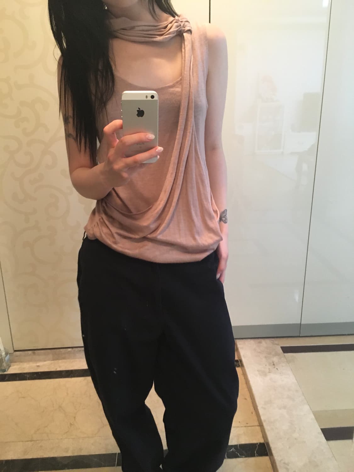 Arrogant Cat London Scarf Drape Top 상품이미지1