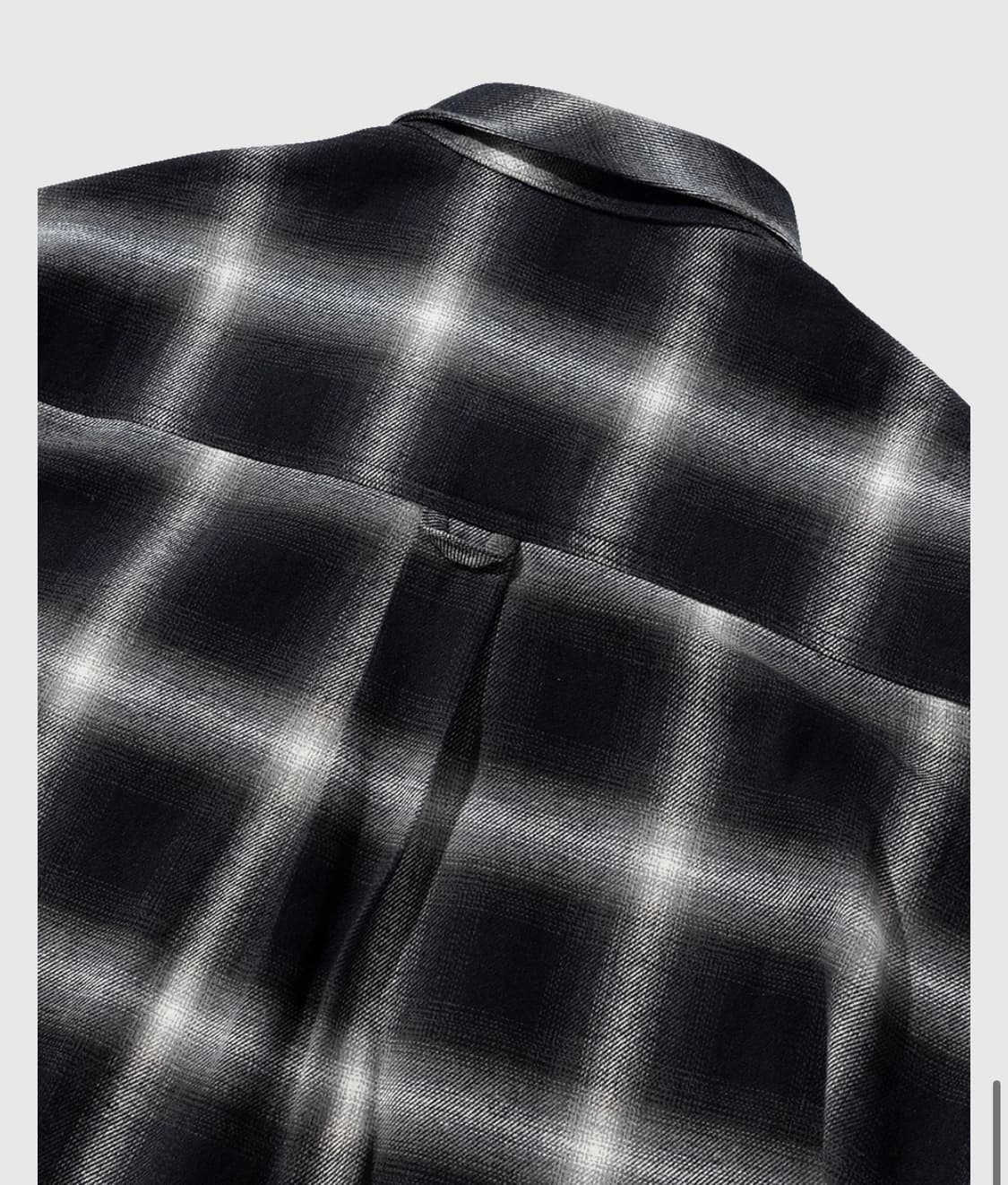 언더마이카 25fw 앤틱로즈 핀 옴브레 체크셔츠 블랙 1 상품이미지2