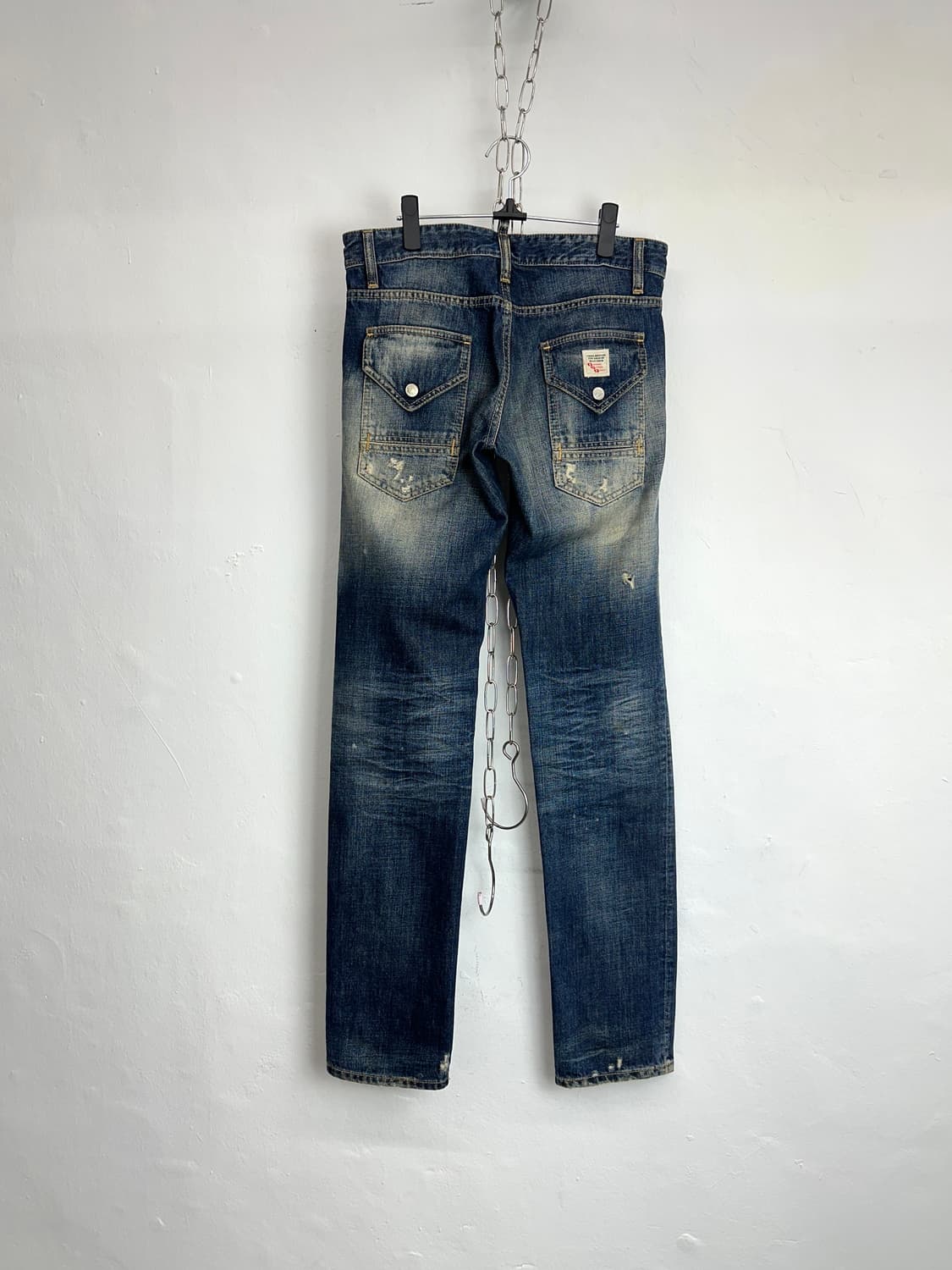 DSQUARED2 Distressed Slim-Fit Patched De 상품이미지8