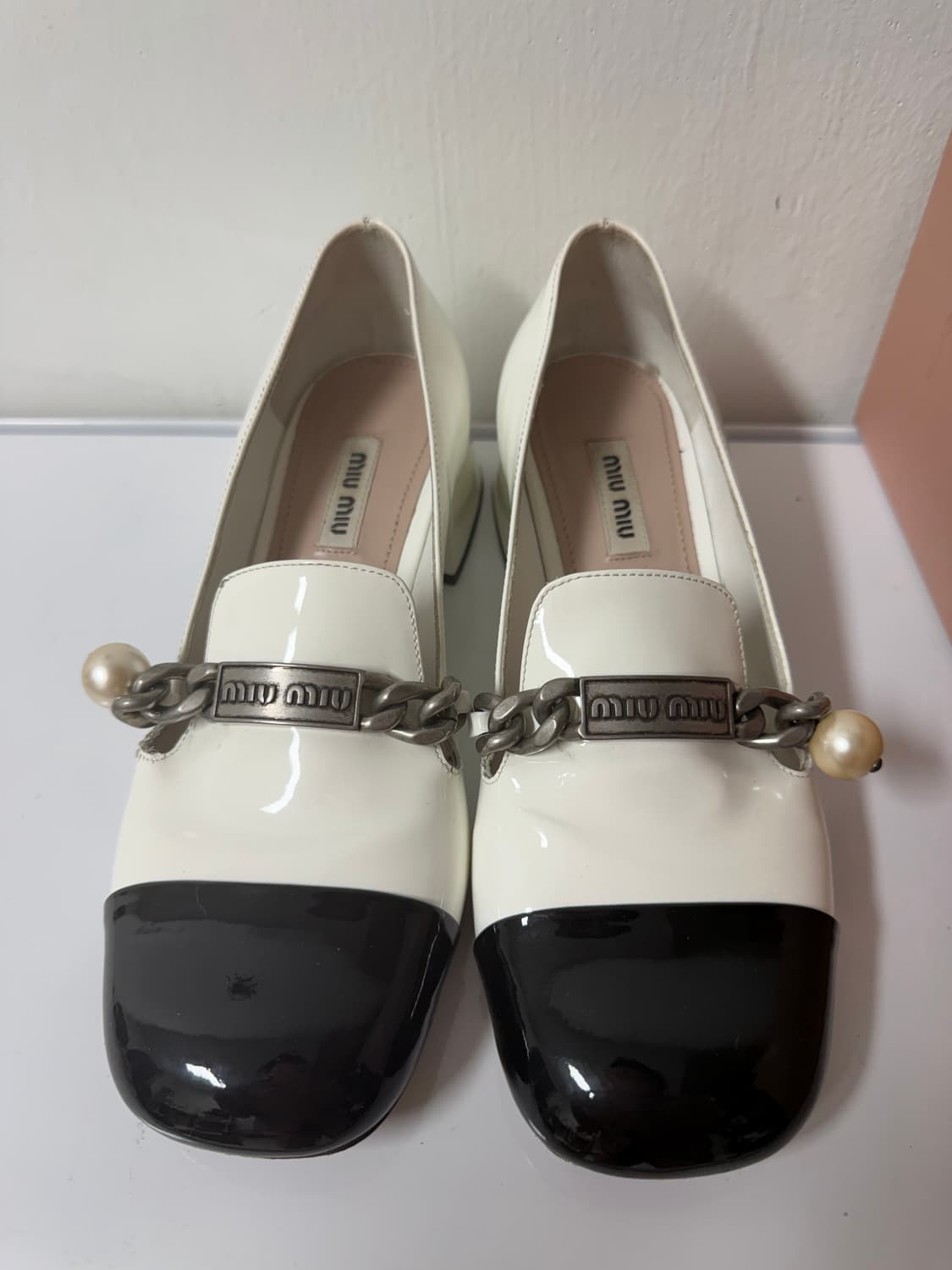 [정품] 미우미우 레더 로퍼 230 (36)  상품이미지1