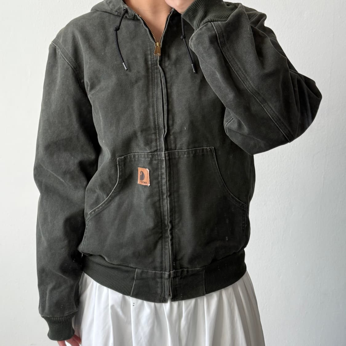 [S] 칼하트 액티브자켓 모스그린 상품이미지2