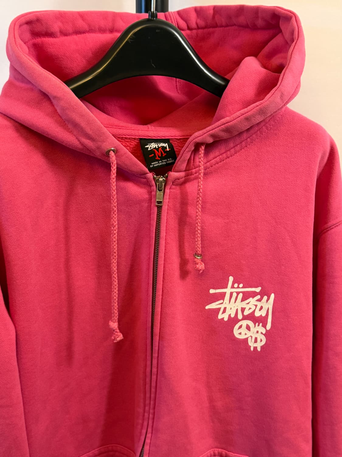 스투시 대장급 핑크 후드집업 상품이미지5