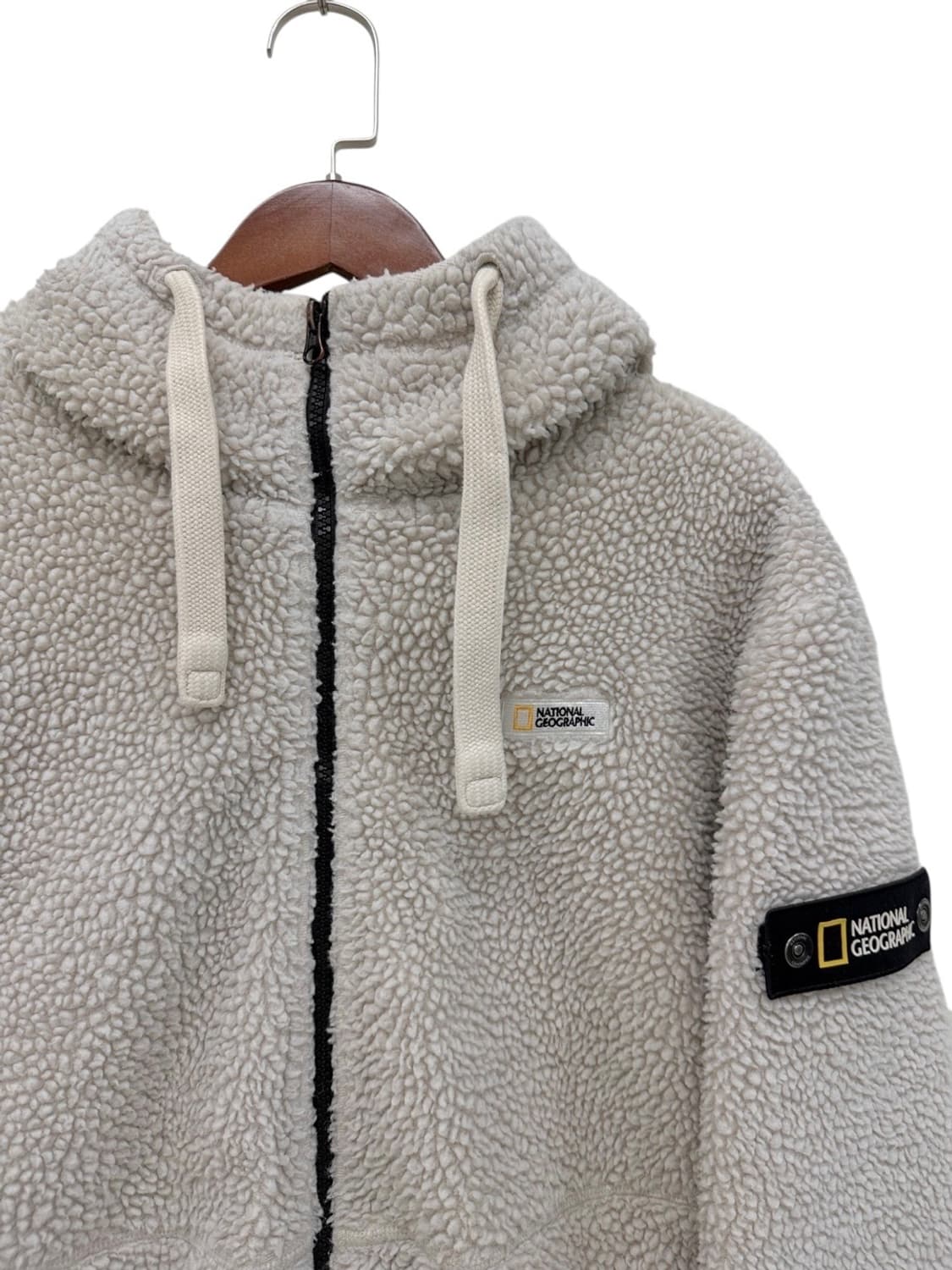 내셔널지오그래픽 뽀글이 플리스 후리스 아이보리 (2XL) 상품이미지2