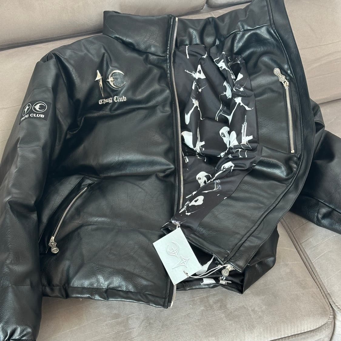 떠그클럽 레더 패딩 2size 새상품 상품이미지1