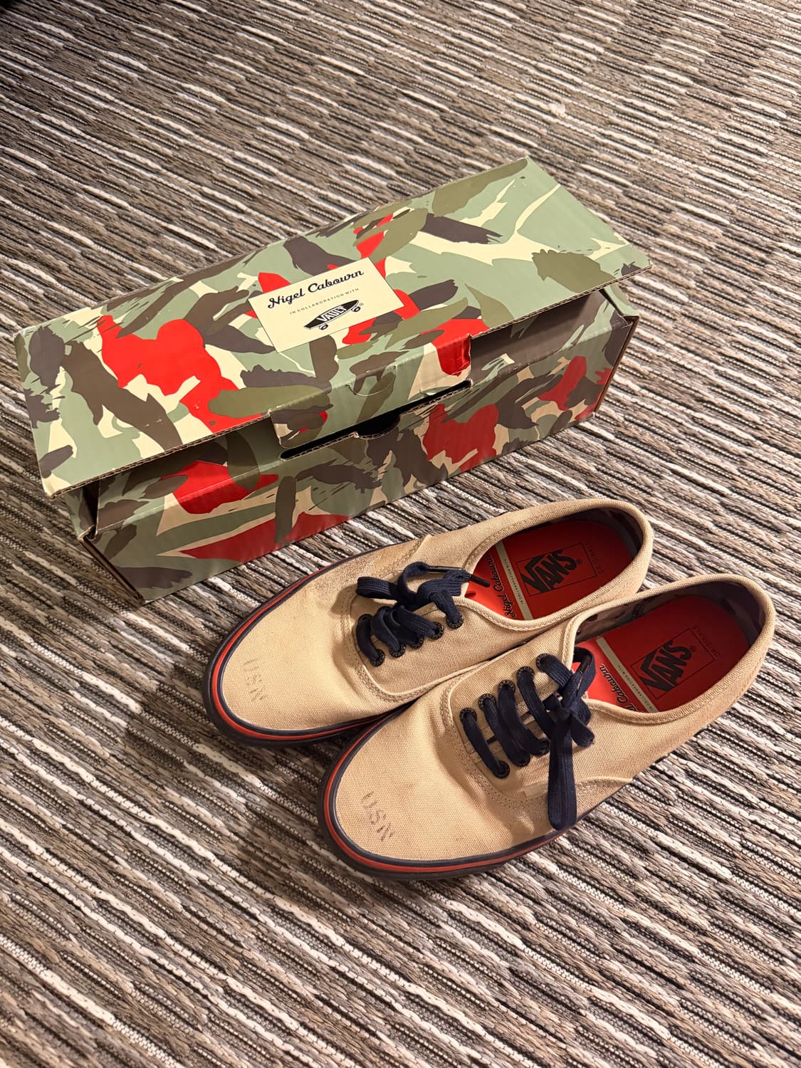 [290] 나이젤카본 반스 어센틱 화이트 네이비 상품이미지1