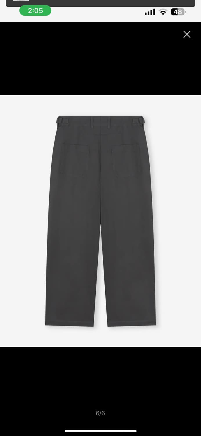 [비슬로우X데릭]SEMI CURVED COTTON PANTS CHARCO 상품이미지7