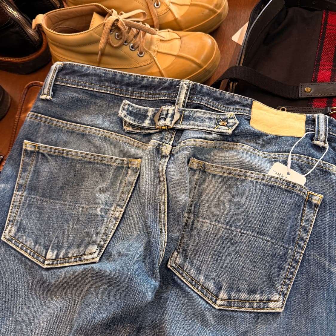 SOMET 일본생산 신치백 데님 실측 34 상품이미지2