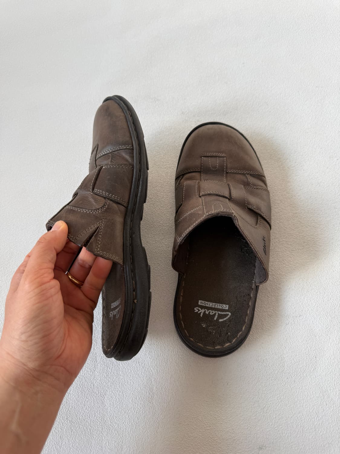 [255]클락스(Clarks) 레더 슬리퍼 상품이미지5