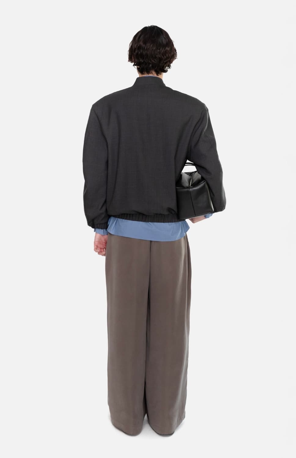 아모멘토/Wool Oversize Blouson, Charcoal/L 상품이미지5