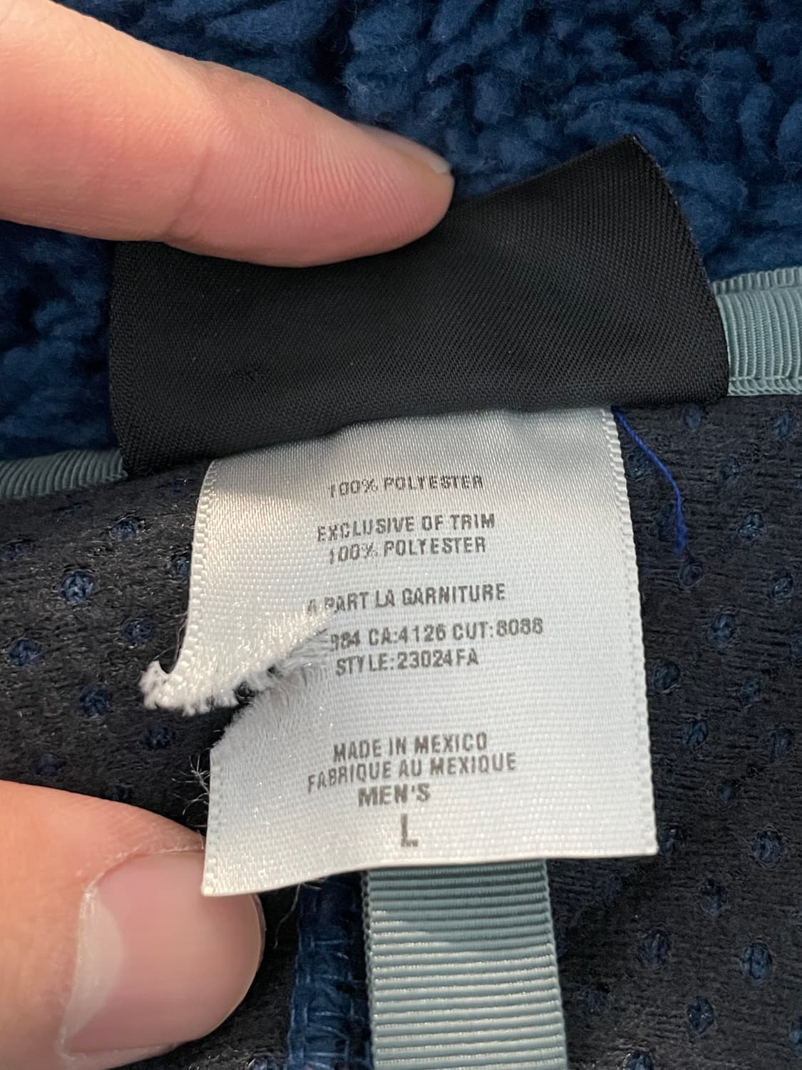 [L] 빈티지 파타고니아 딥파일 딥블루 상품이미지4