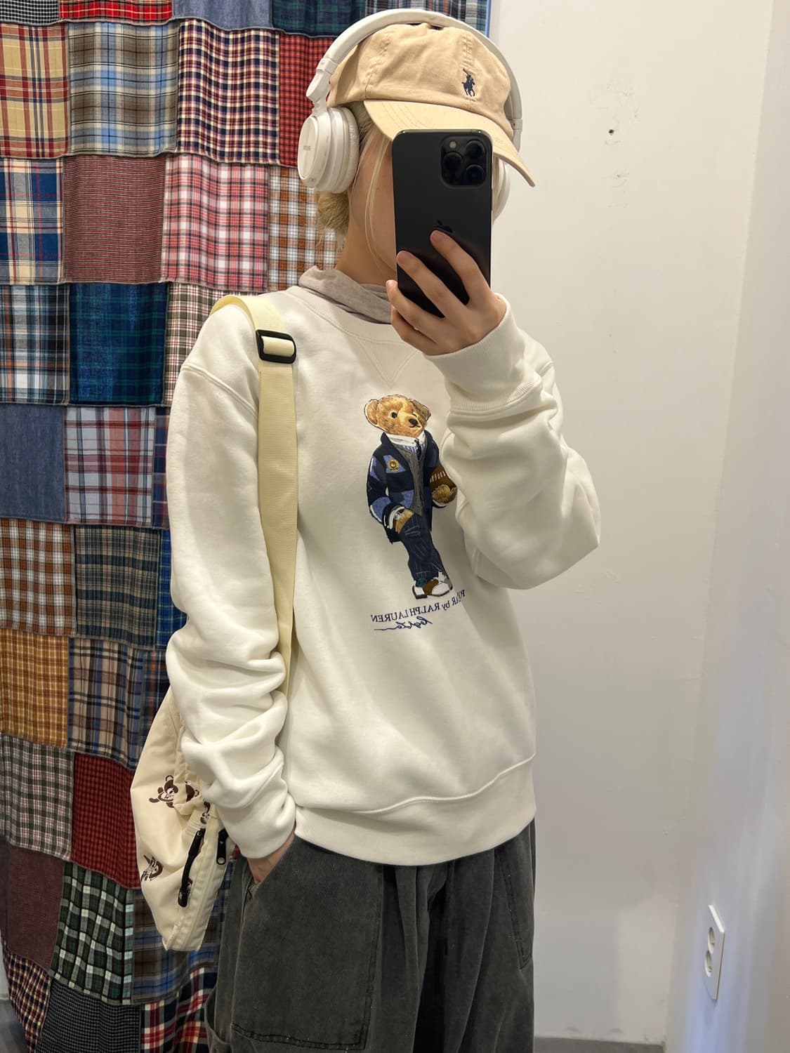 폴로 베어 크림 맨투맨 상품이미지4