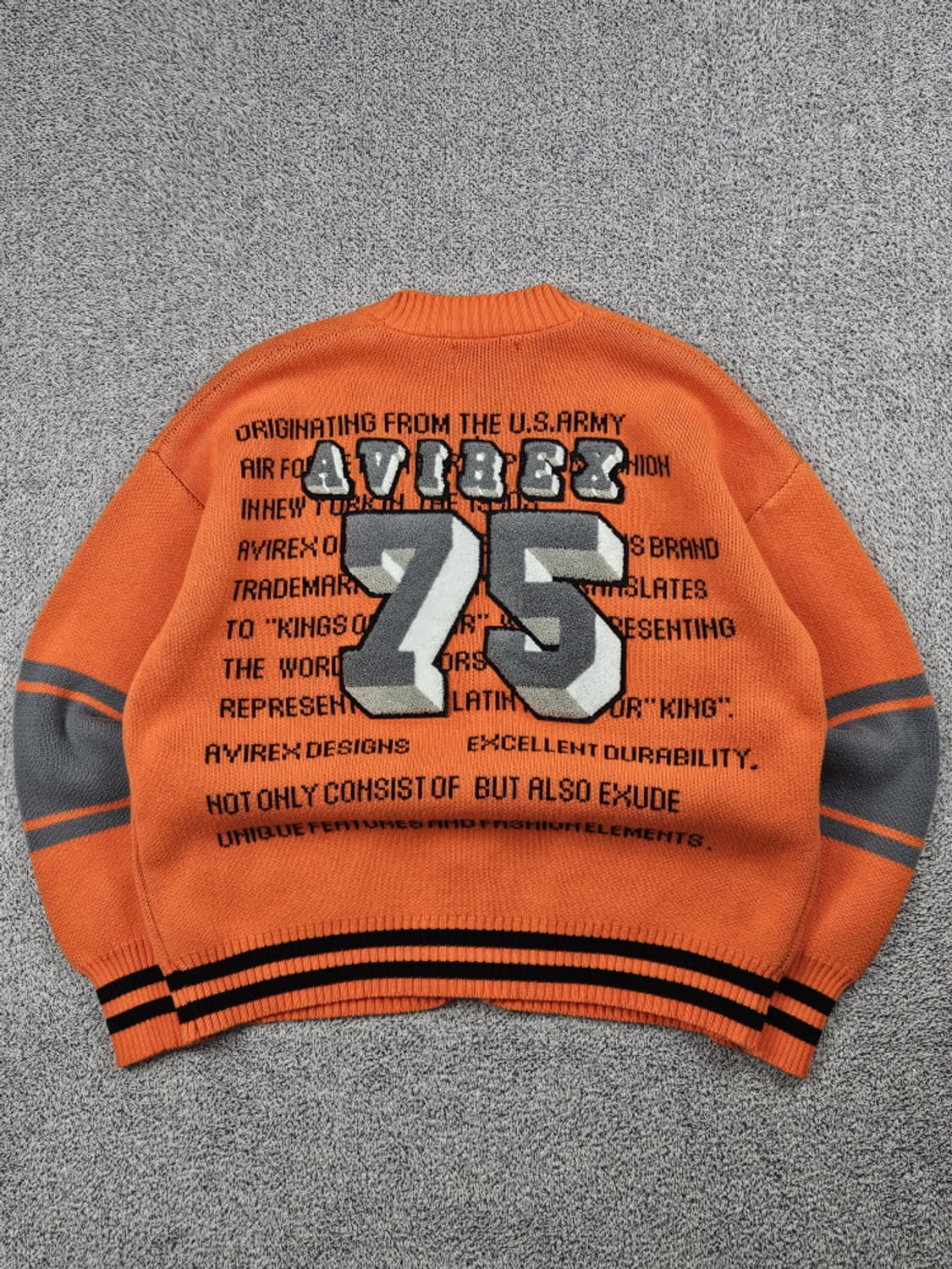 아비렉스 패칭 AVX 바시티 니트 가디건 ( M ) / 10498 상품이미지1