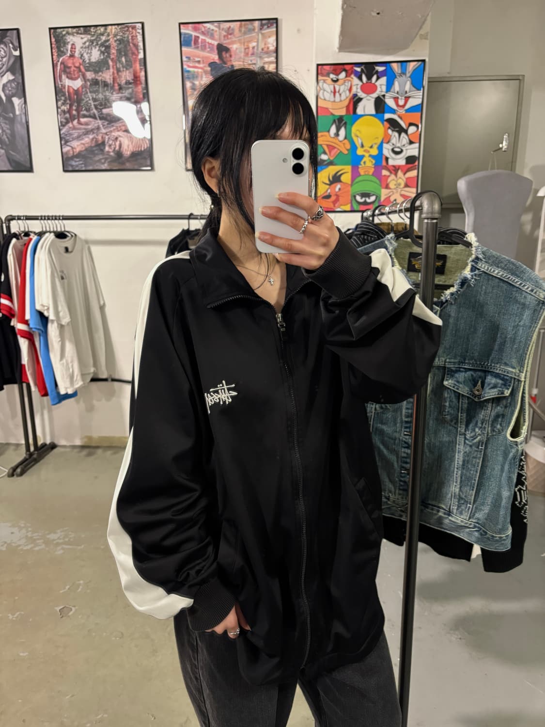 스투시 90‘s 빅로고 져지 상품이미지1