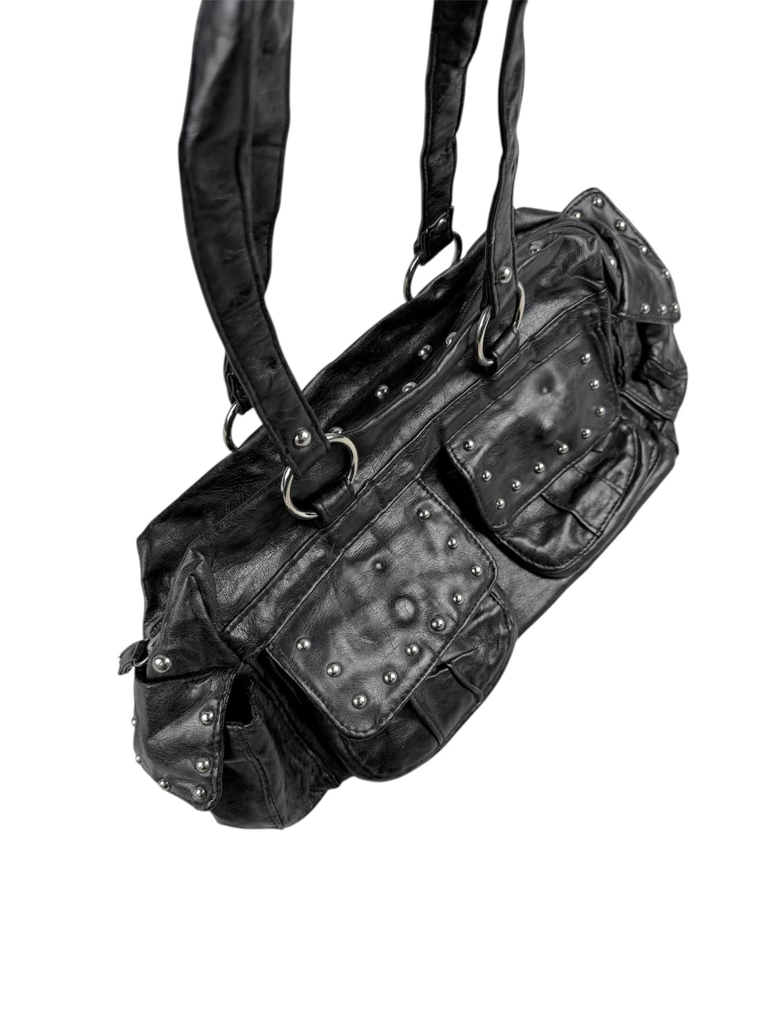 JPN 스터드 레더 토트백 상품이미지2