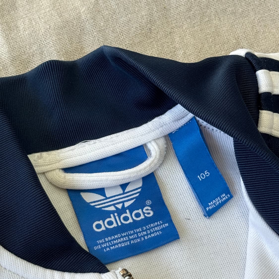 아디다스 화이트 네이비 슈퍼스타 트랙탑 져지 105 상품이미지6