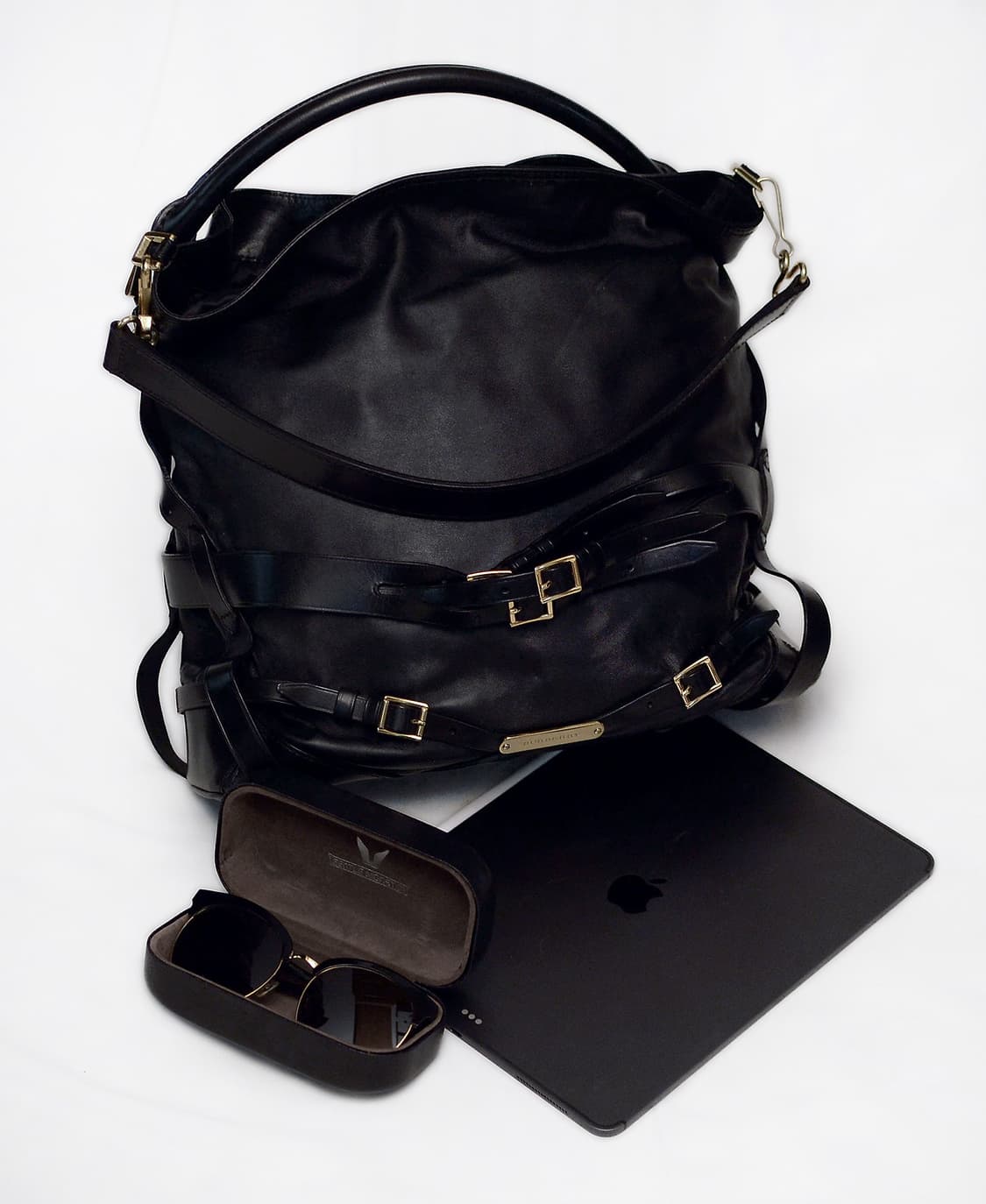 버버리 고스포드 블랙 나파레더 벨티드 2웨이 호보백 상품이미지2