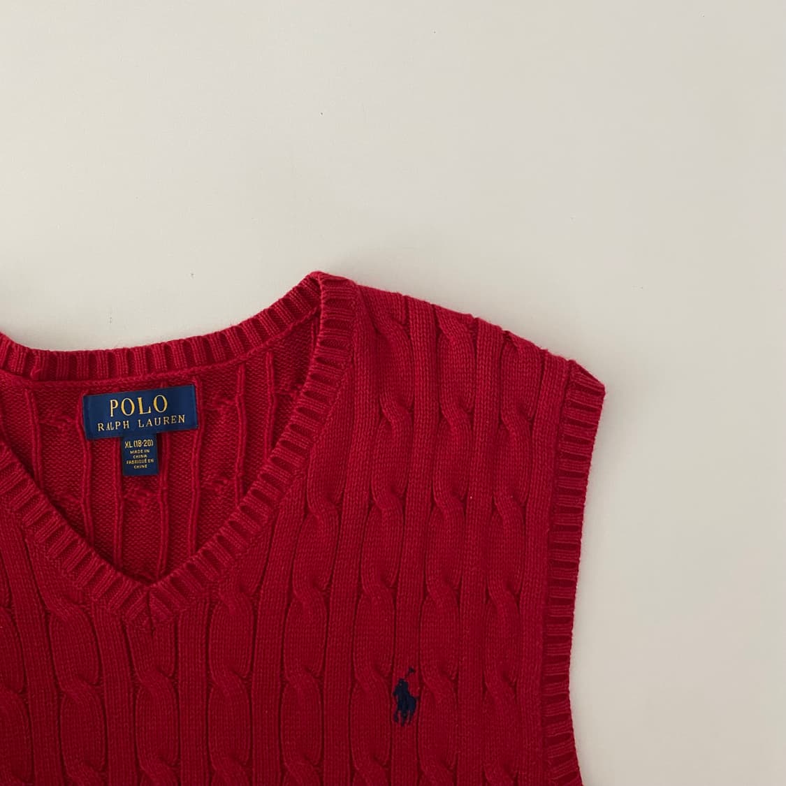 XL(18-20) 폴로니트조끼 A1168 상품이미지5