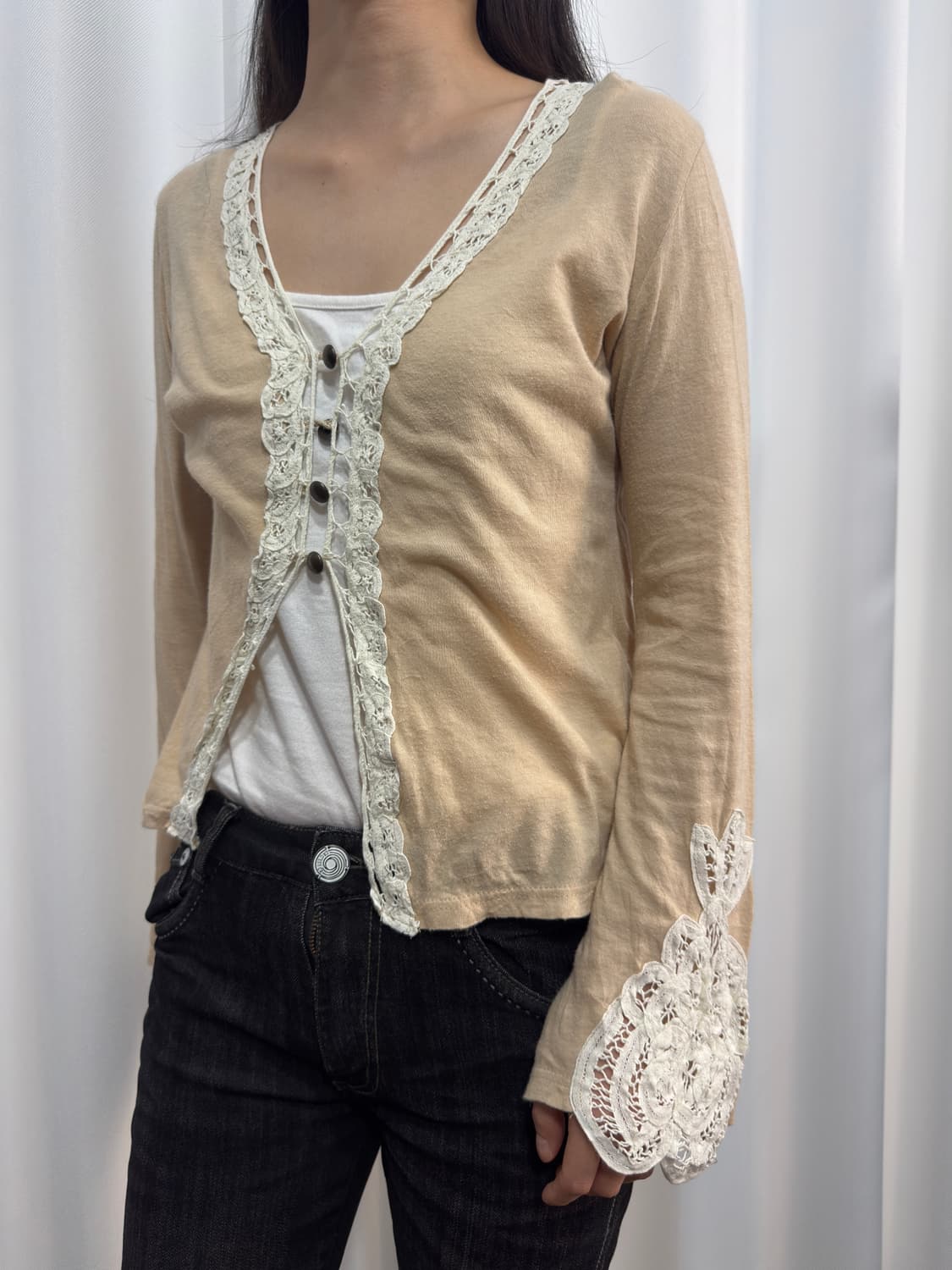 fairy crochet detail cardigan 상품이미지2