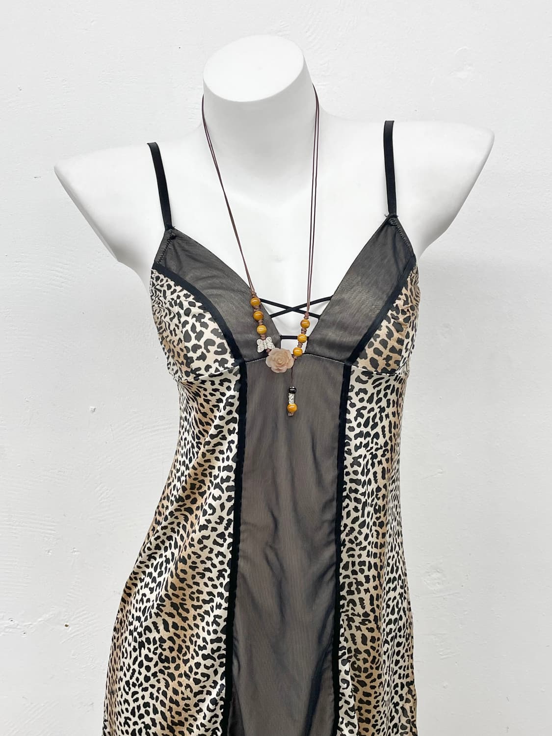 호피 시어 갸루 슬립 상품이미지2