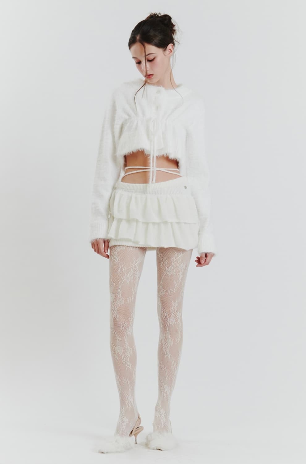 페인오어플레져 안젤라 니트 셋업 화이트 상품이미지4