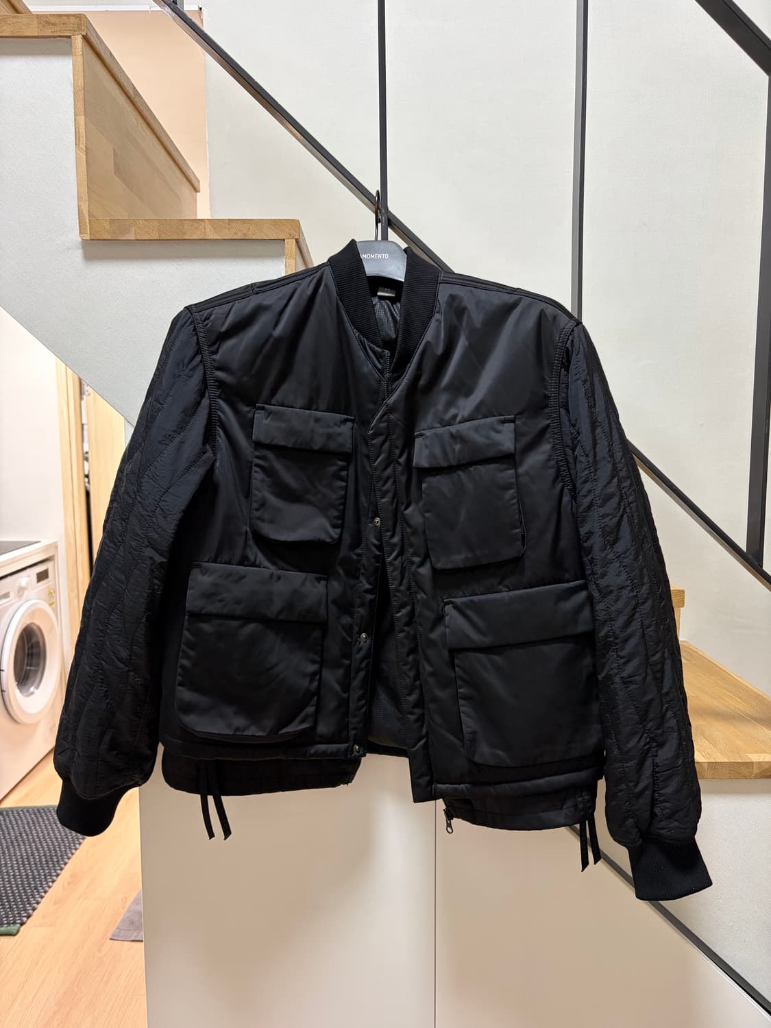 언어펙티드 패디드 블랙 재킷 상품이미지4