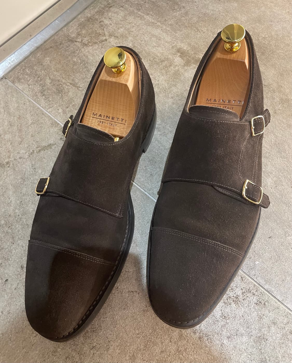 로크1880 캐논 더블 몽크스트랩 스웨이드 uk8 상품이미지1