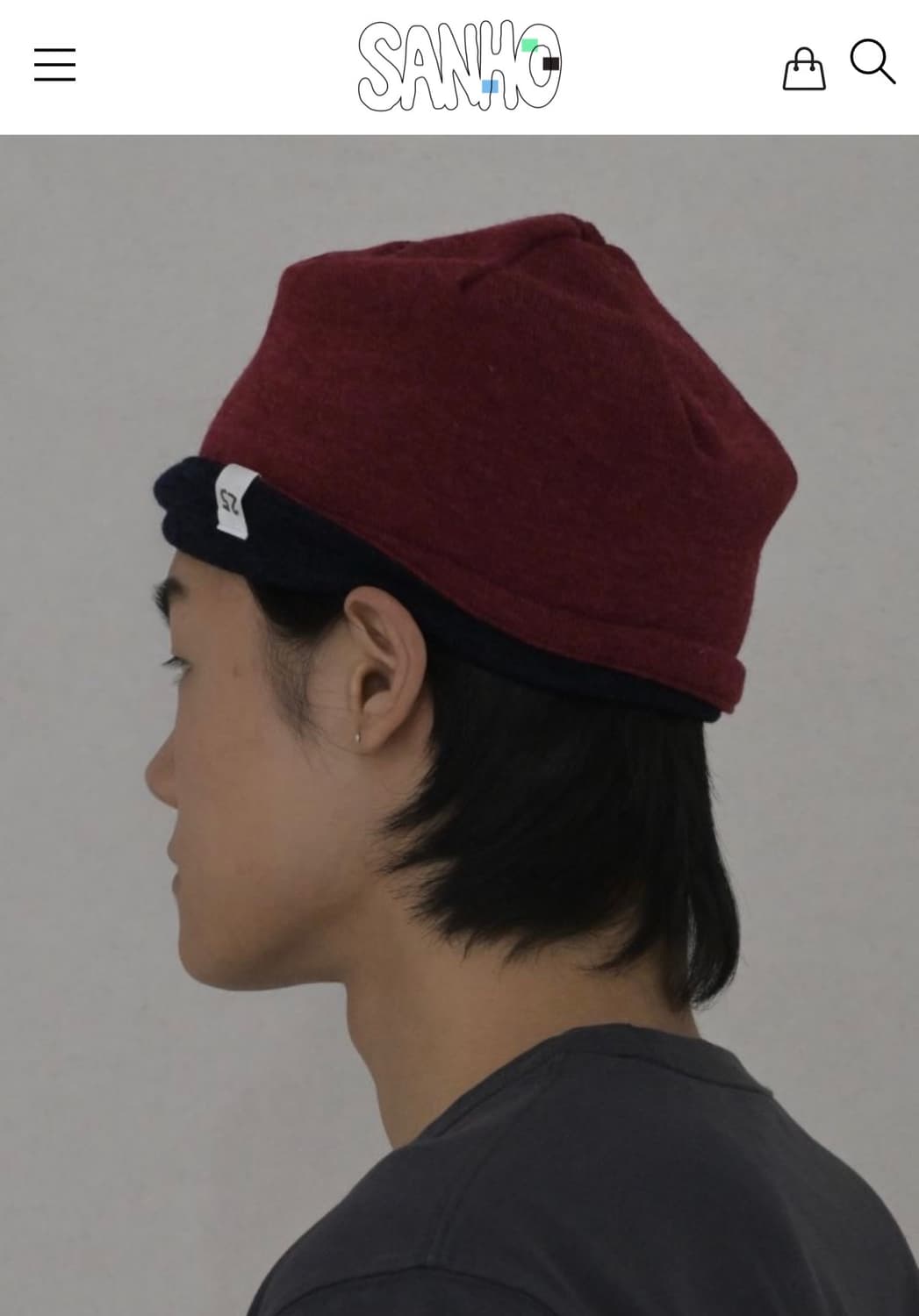 산호 (나예나님 브랜드) 비니 새상품 리버시블 상품이미지1