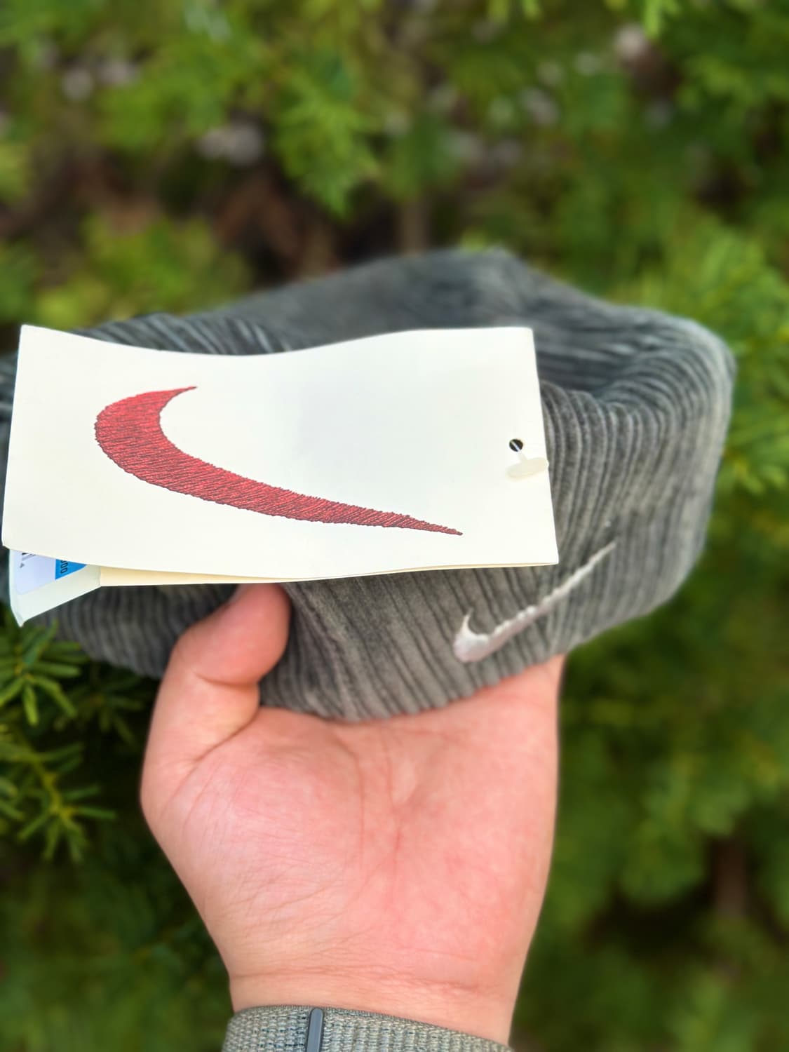 (새상품) 90s NIKE 나이키 카키 골지 헌팅캡 베레모 모자 상품이미지2