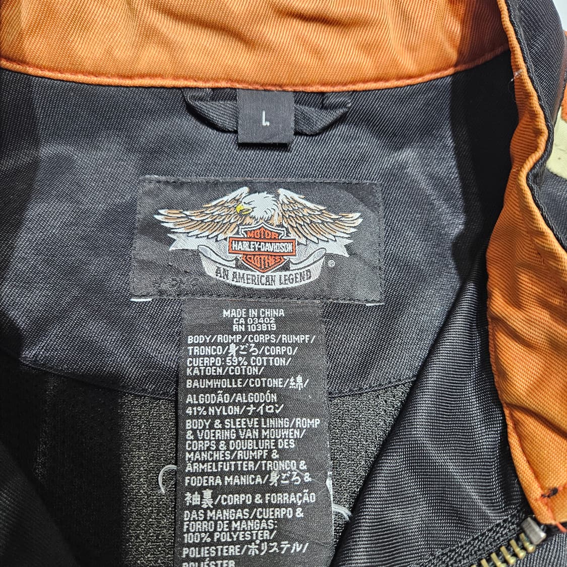 할리데이비슨 나일론 레이싱 자켓[M~L] 상품이미지5