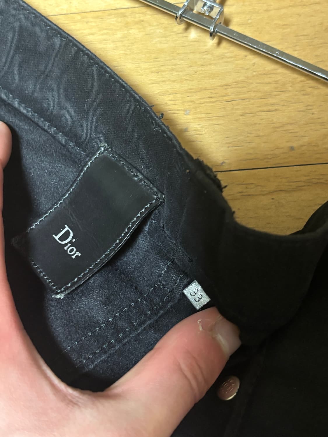 디올옴므 왁스 데님 팬츠 상품이미지5