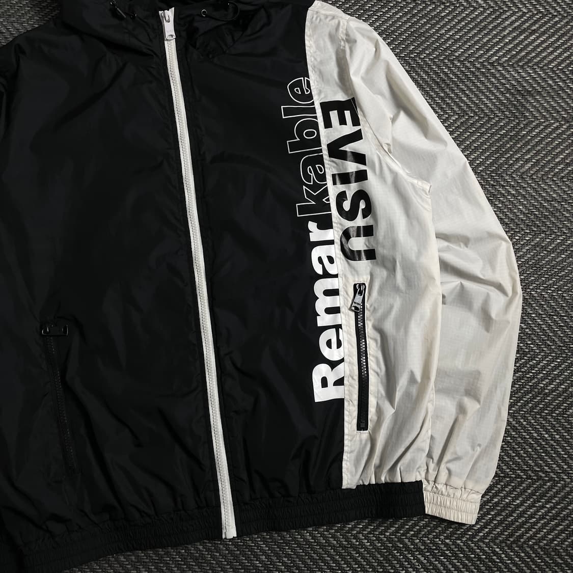 에비수 빅로고 배색 경량 바람막이 자켓y 4496 상품이미지4