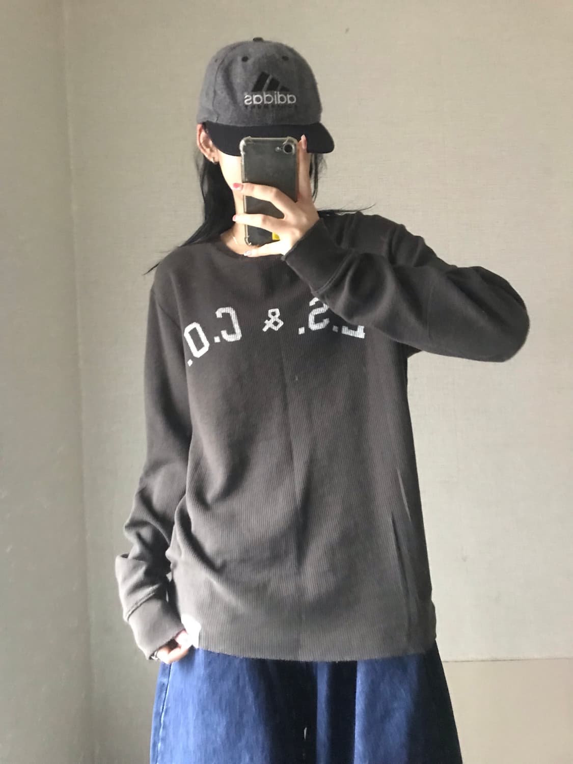 리바이스 브라운 와플 롱슬리브 상품이미지1