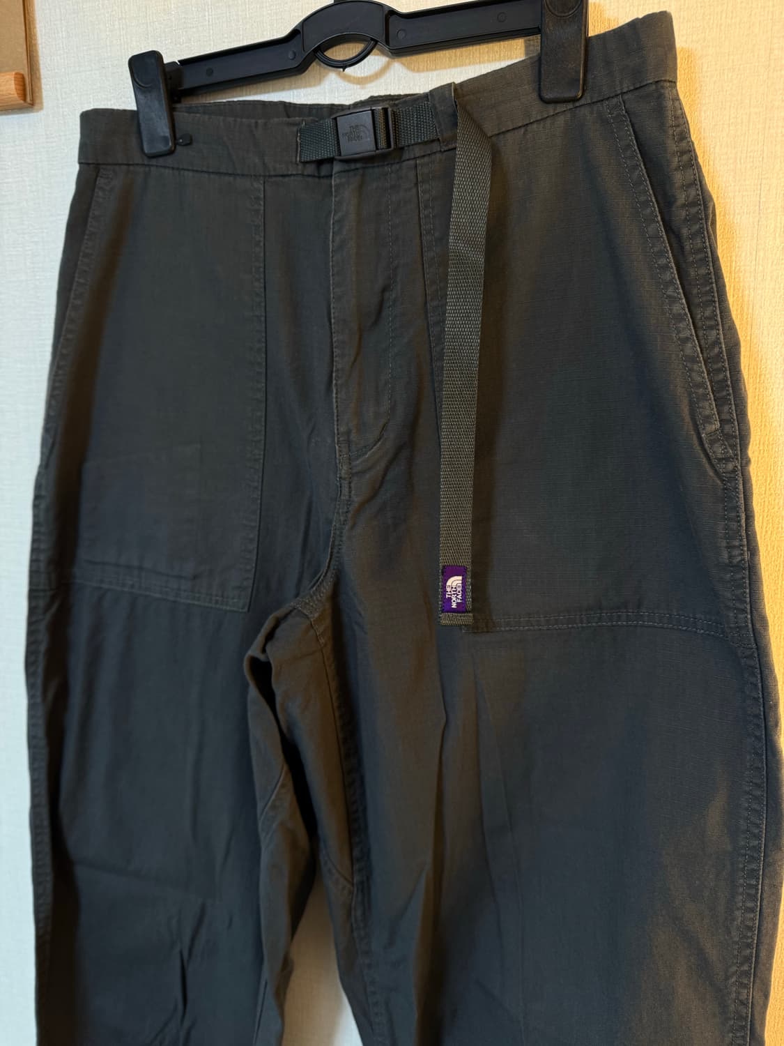 [30]노스페이스 퍼플라벨 립스탑 와이드 크롭 팬츠 그레이 상품이미지2