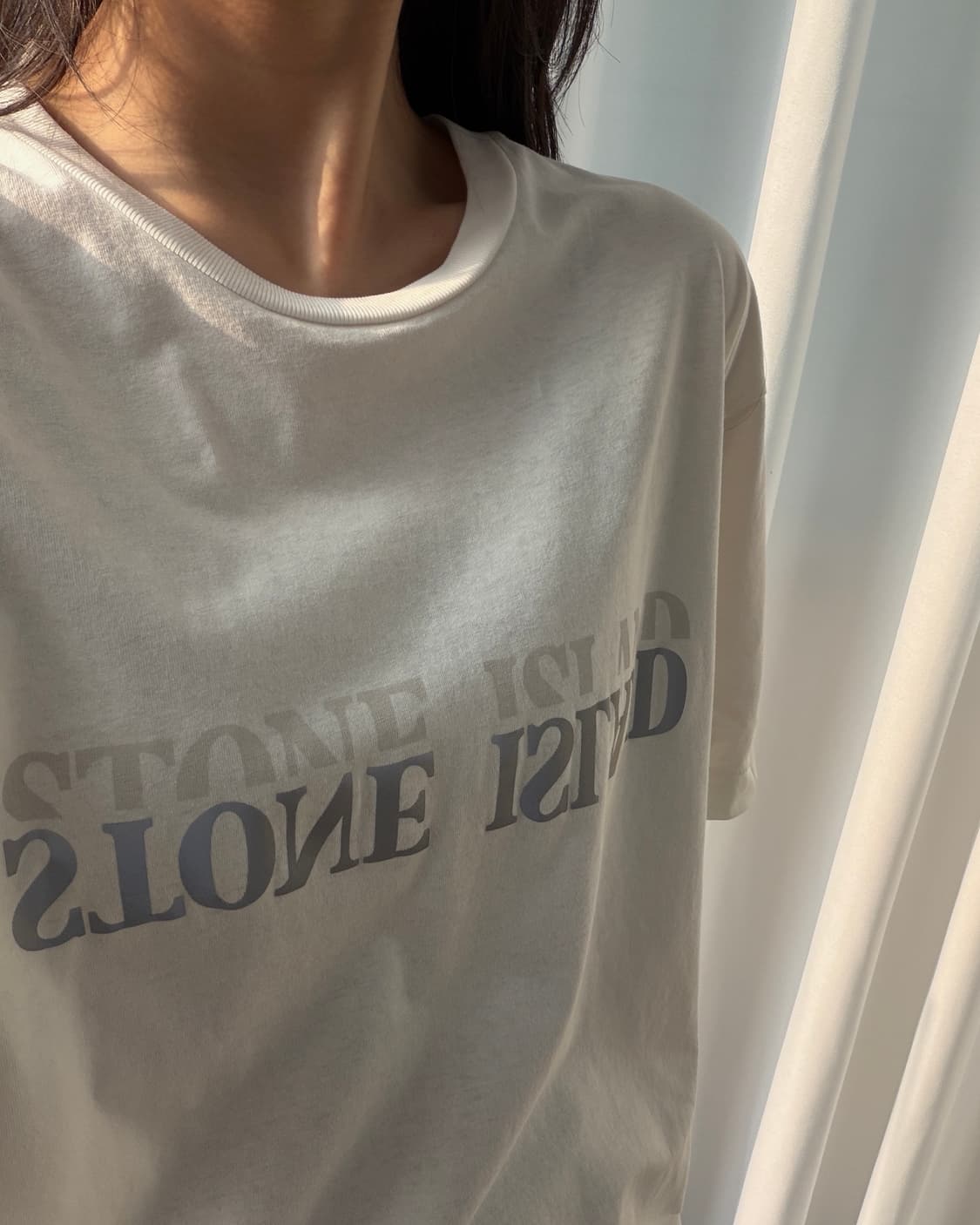 [L]스톤 아일랜드 리플렉티브 반팔 티셔츠 상품이미지2