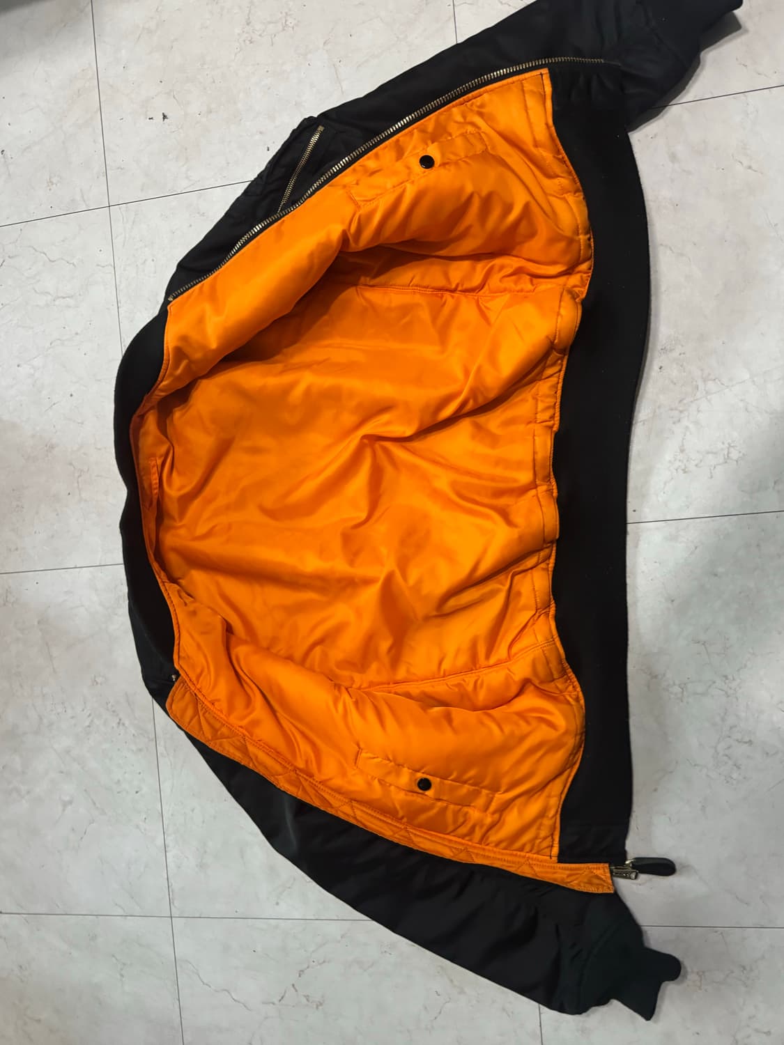 알파인더스트리 ma-1 L 블랙 항공 점퍼 상품이미지2