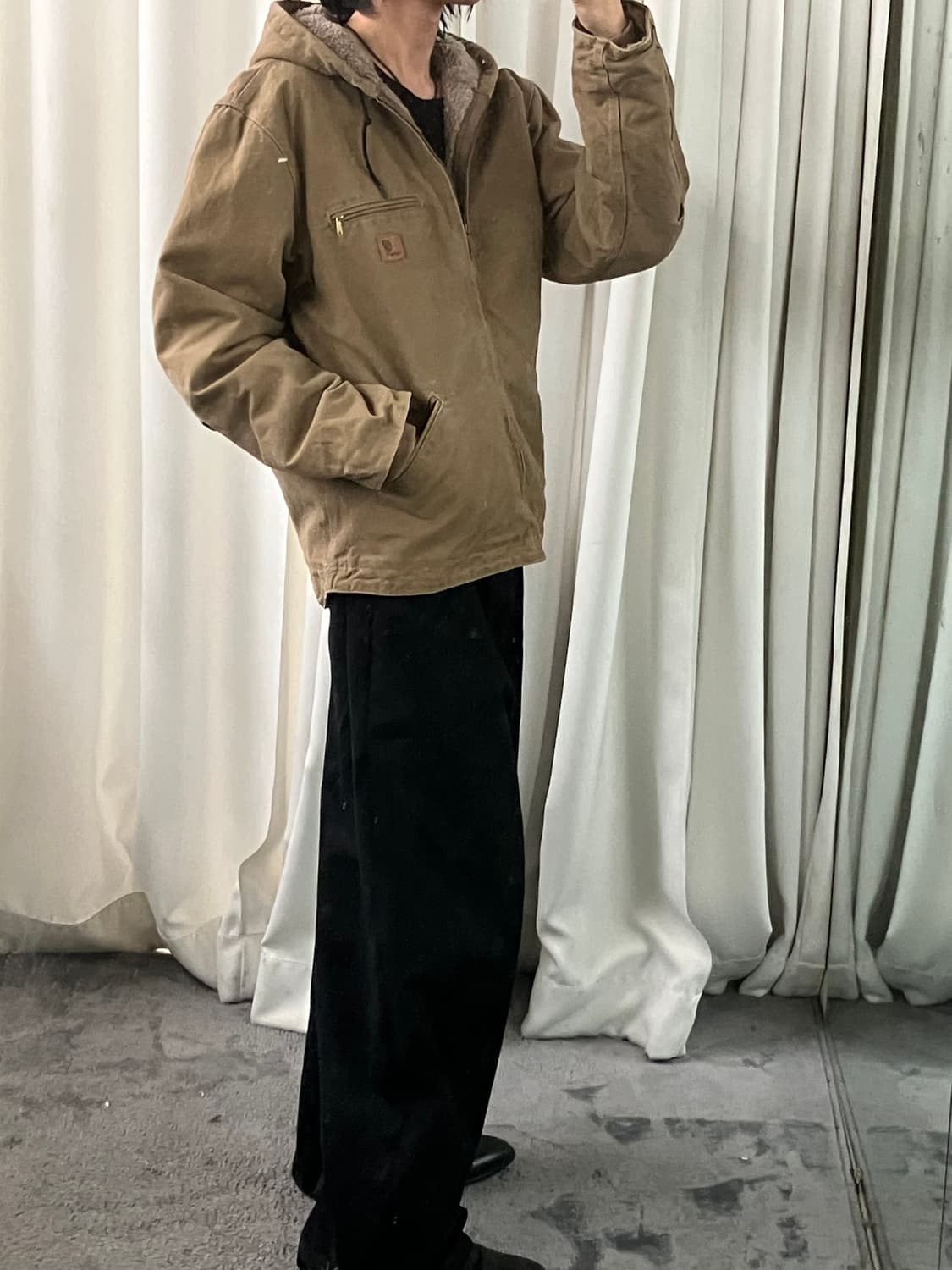 칼하트 J141 쉐르파 시에라 후드 자켓 M 상품이미지8