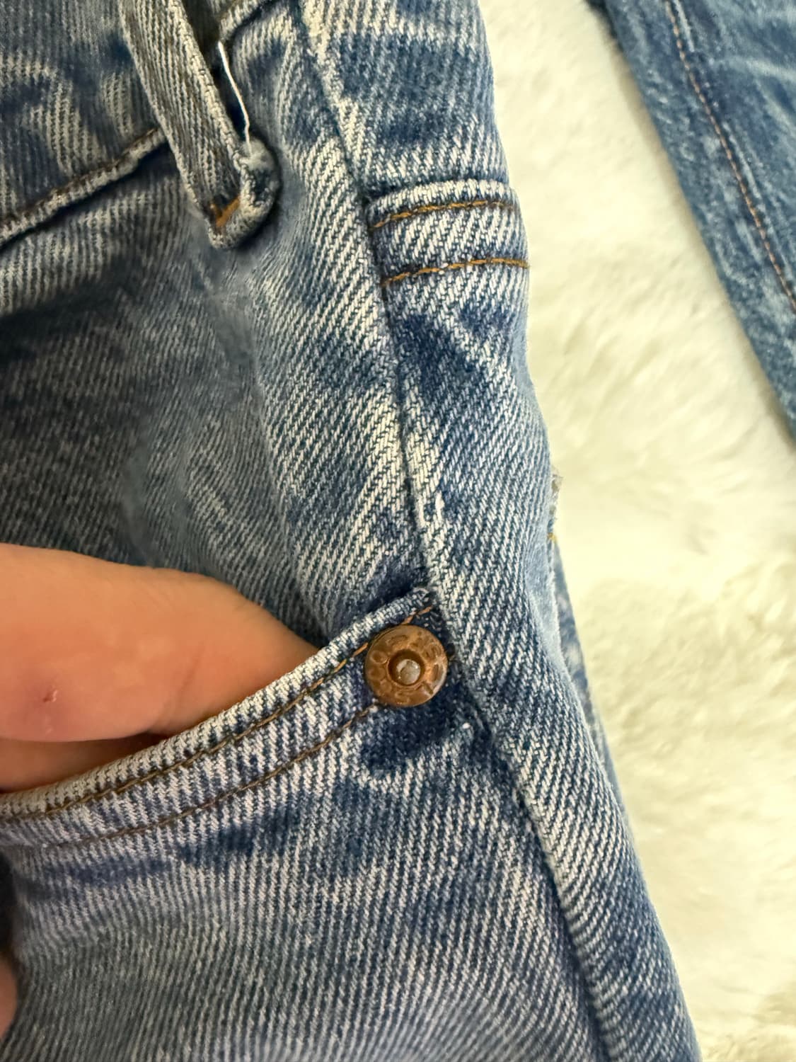 [32] 80s 빈티지 리바이스 오렌지탭 517 연청 상품이미지8