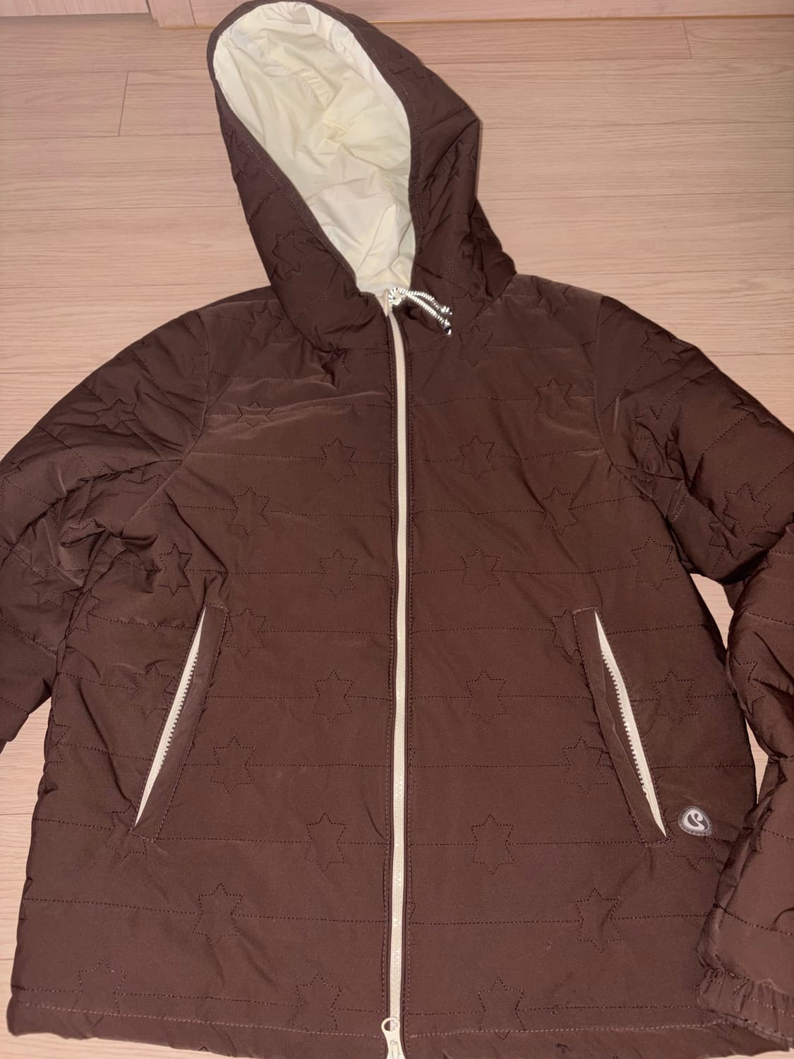 FLUFFY LIGHT PADDED JACKET BROWN 상품이미지2